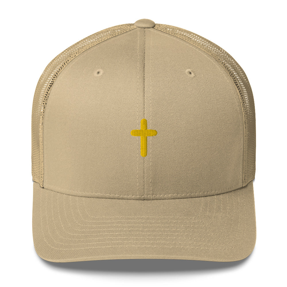 {Gold Cross} Trucker Cap