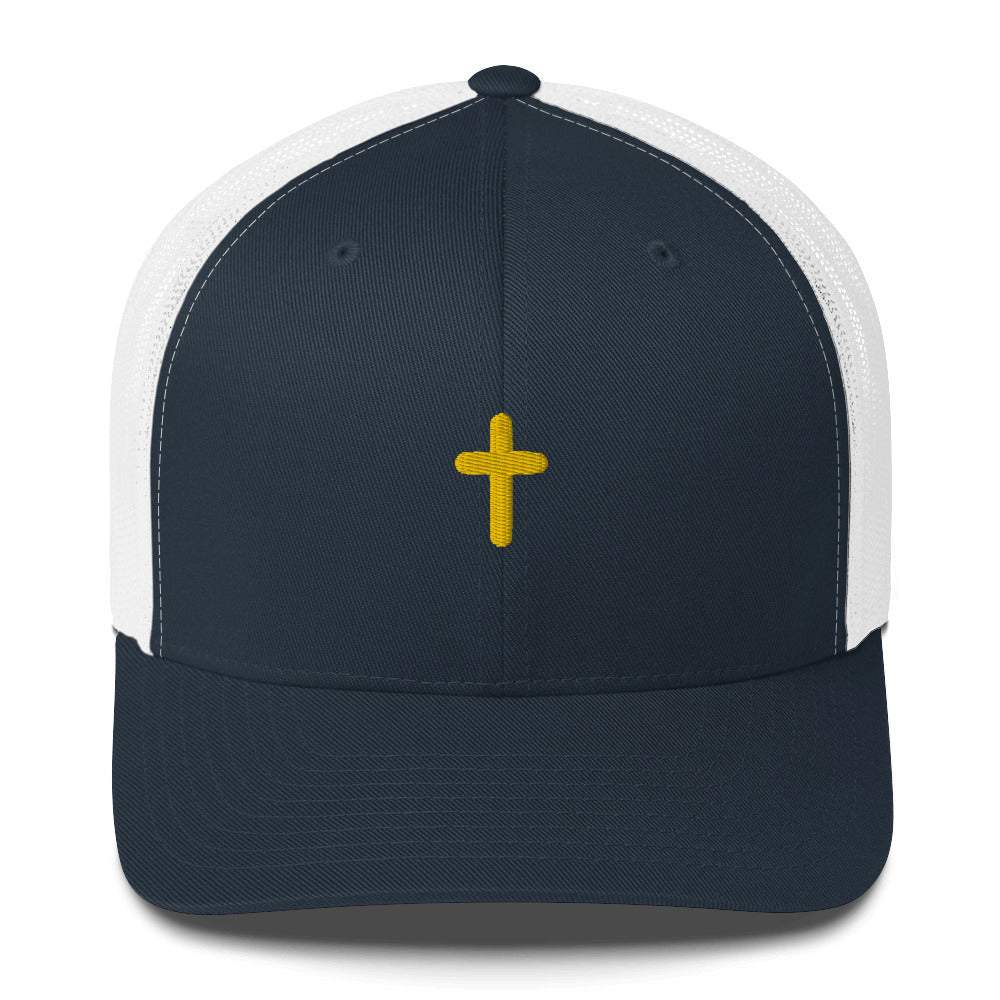 {Gold Cross} Trucker Cap